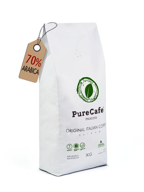 Кофе PureCafe Mocca зерно 70% Арабики 30% Робусты Италия 1кг - фото фото фото 0