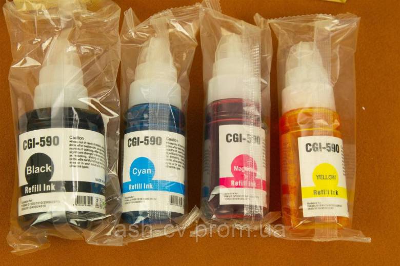 Набір, фарби, фарби, для принтера, Canon, CGI-590, GI-590, Regill Ink, Amazon - фото фото фото 5