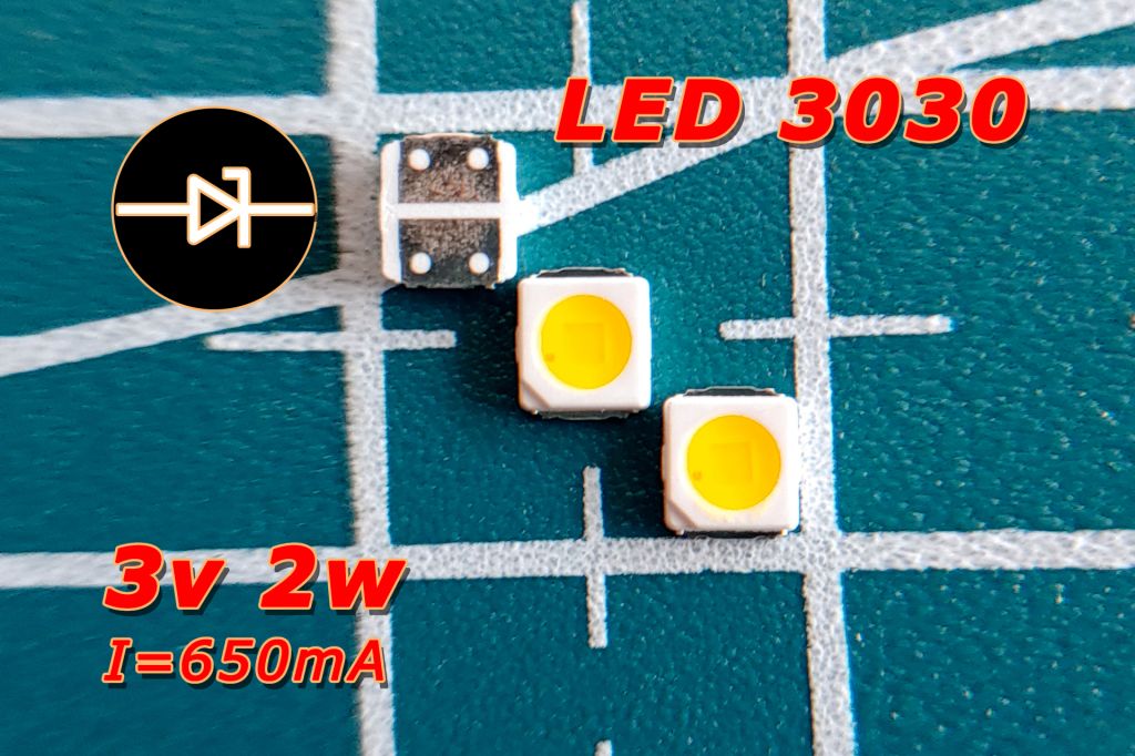 Светодиод LED SMD 3030 3v-2w - фото фото фото 1