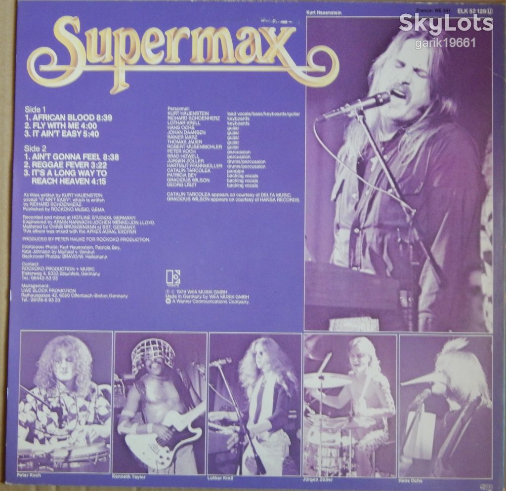 Supermax – Fly With Me   (Elektra – ELK 52 128, Germany) NM-/EX+ - фото фото фото 1