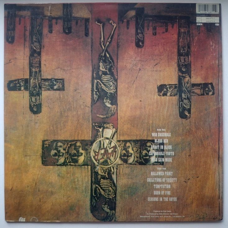 Slayer - Seasons In The Abyss - 1990.   (LP). 12. Vinyl. Пластинка. Rare. - фото фото фото 1