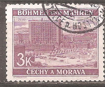 Богемия и Моравия 1939 Sc.35 гаш. - фото фото фото 0