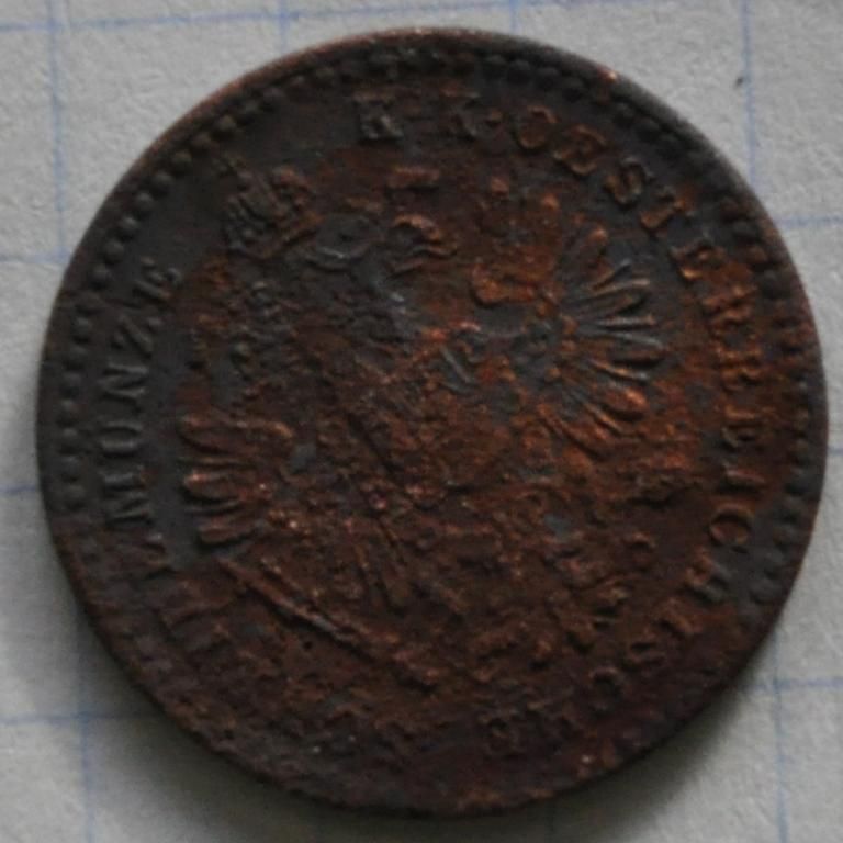 Австро-Венгрия  5/10 крейцера 1860 А - фото фото фото 2