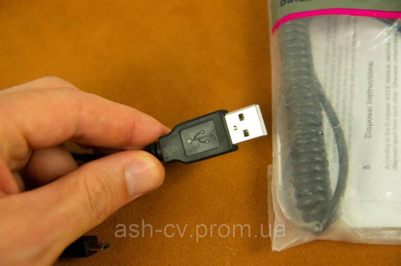 Кабель, microUSB, спіральний, для, зарядки, джойстика, Playstation 4 - фото фото фото 2