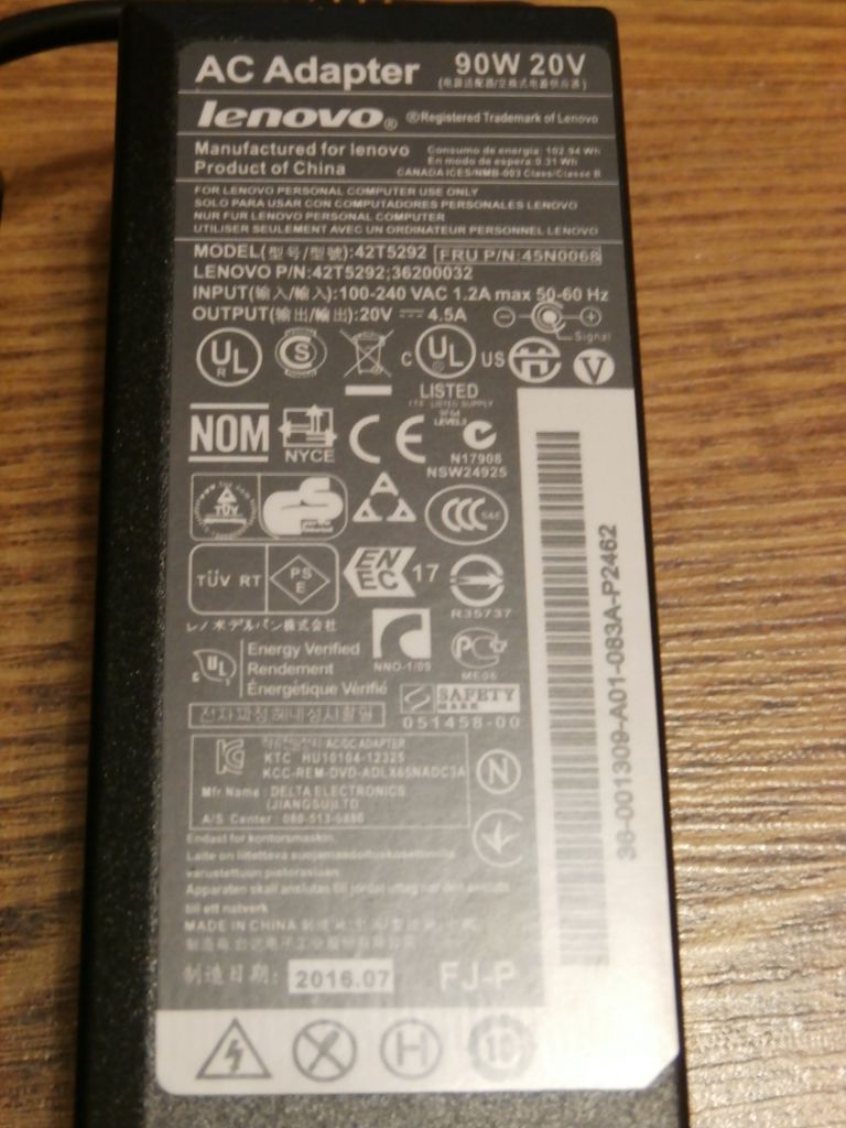Блок питания для ноутбуков  Lenovo 20V 4.5A 90W USB selеct 5.5x2.1 square - фото фото фото 2