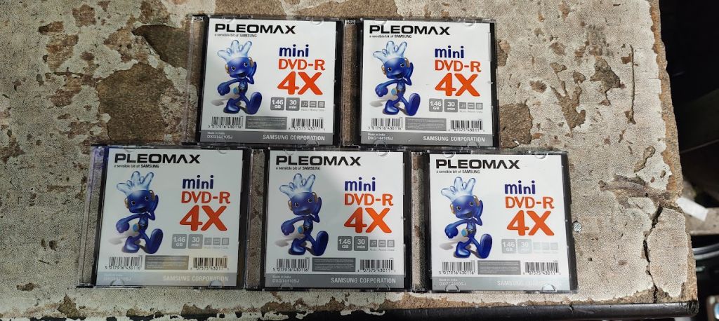 Диск Pleomax mini DVD-R 1.46Gb 4X 5шт. № НОВ240804201 - фото фото фото 1