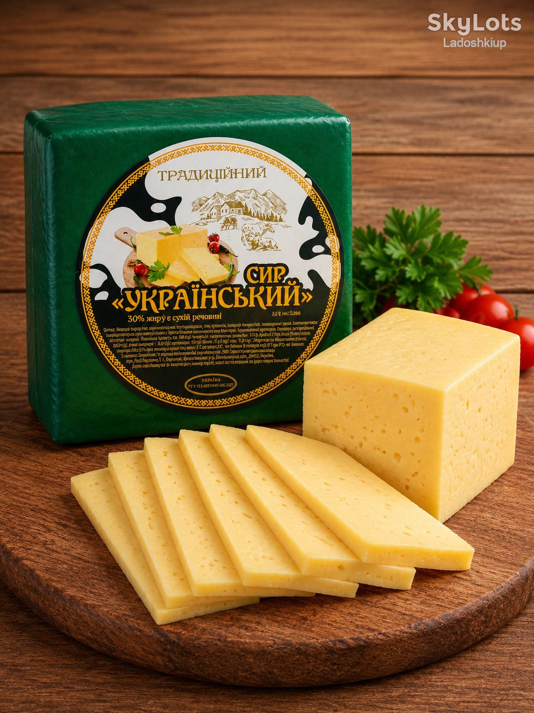 Сир твердий «Український» «Традиційний», 50% 2,5 кг - фото фото фото 0
