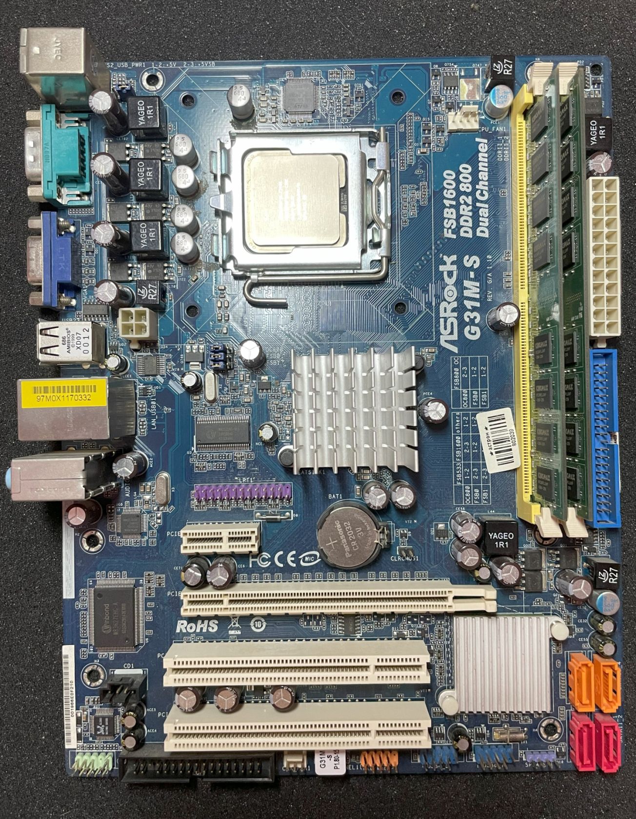 Комплект AsRock G31M-S + E5400 + DDR2 - фото фото фото 0