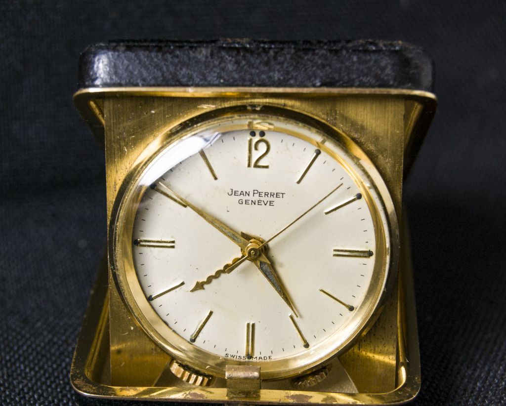 ⏰Очень редкие часы будильник JEAN PERRET GENEVE-17 Jewels.Swiss - фото фото фото 0