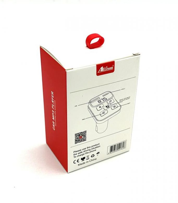 FM модулятор ALS-A131 Bluetooth + зарядка   (USB/PD/5V/2.4A) Чорний - фото фото фото 1