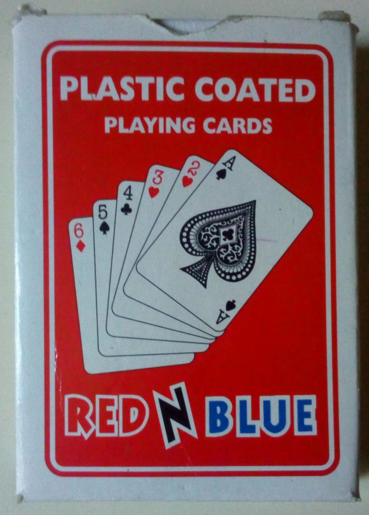 Игральные пластиковые карты Plastic Coated Red  (52) - фото фото фото 0