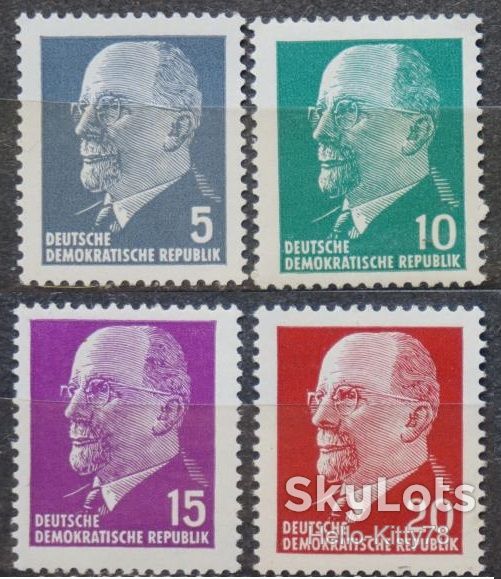 ГДР 1961 стандарт Ульбрихт Mi 845-848 MNH - фото фото фото 0