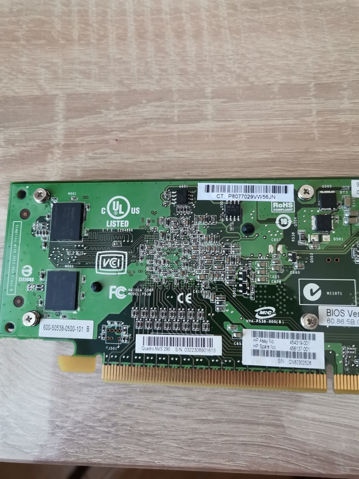 Видеокарта HP Nvidia Quadro NVS 290 256 mb DDR2 SDRAM PCI Express x16 - фото фото фото 6