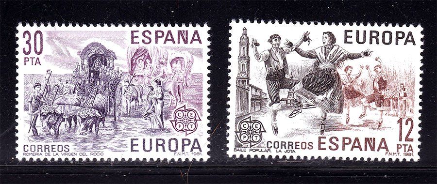 EU  Испания 1981 г  MNH  - EUROPA CEPT - фото фото фото 0