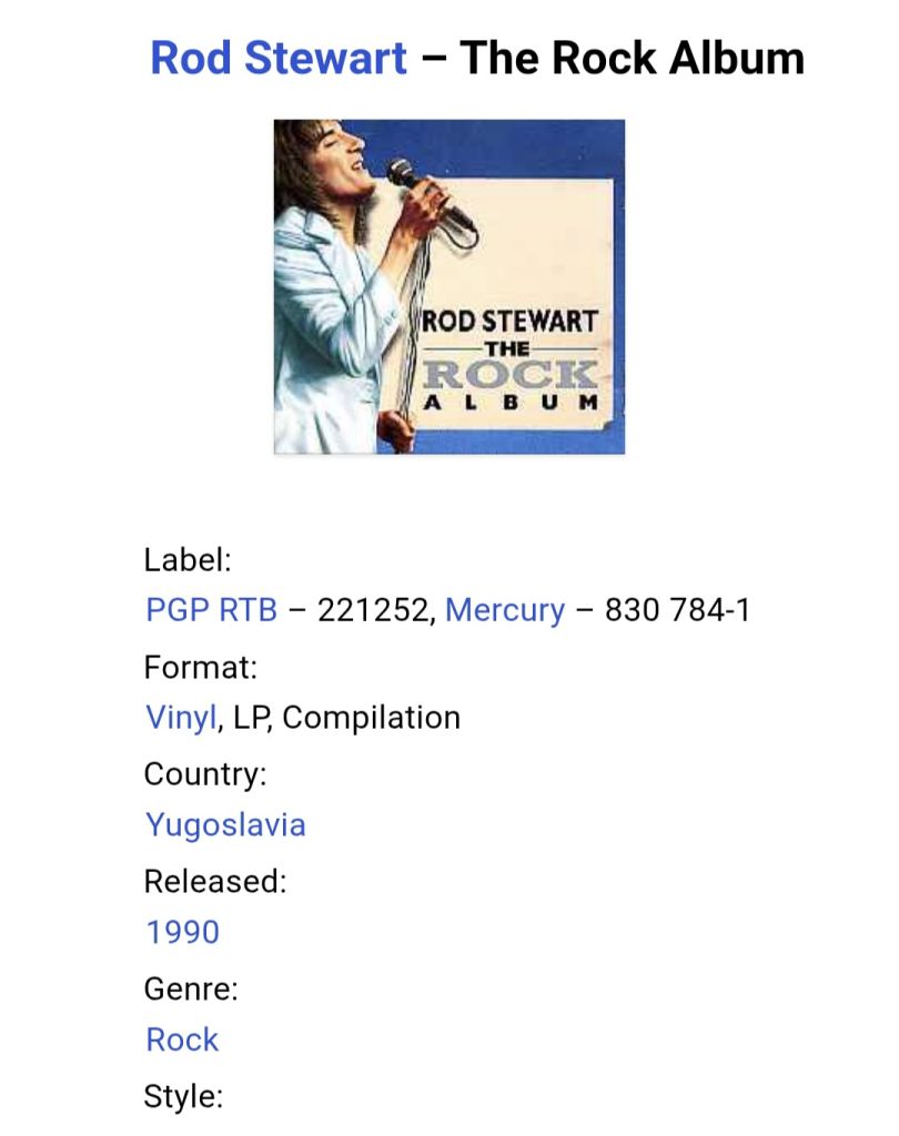Rod Stewart - The Rock Album - 1969-74.  (LP). 12. Vinyl. Пластинка. Yugoslavia. - фото фото фото 6
