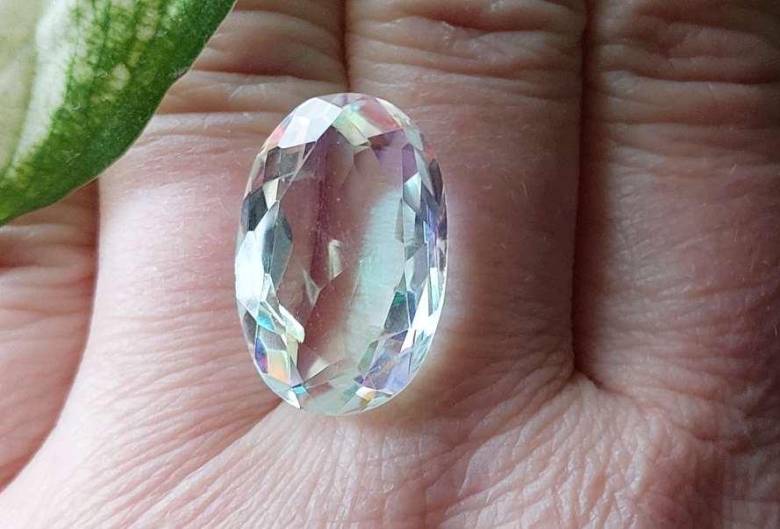 Радужный кварц 20.65 Ct Сертификат - фото фото фото 4