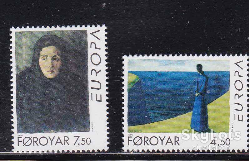 ZM Фареры / Фарерские о-ва 1996 г  ** - искусство - фото фото фото 0
