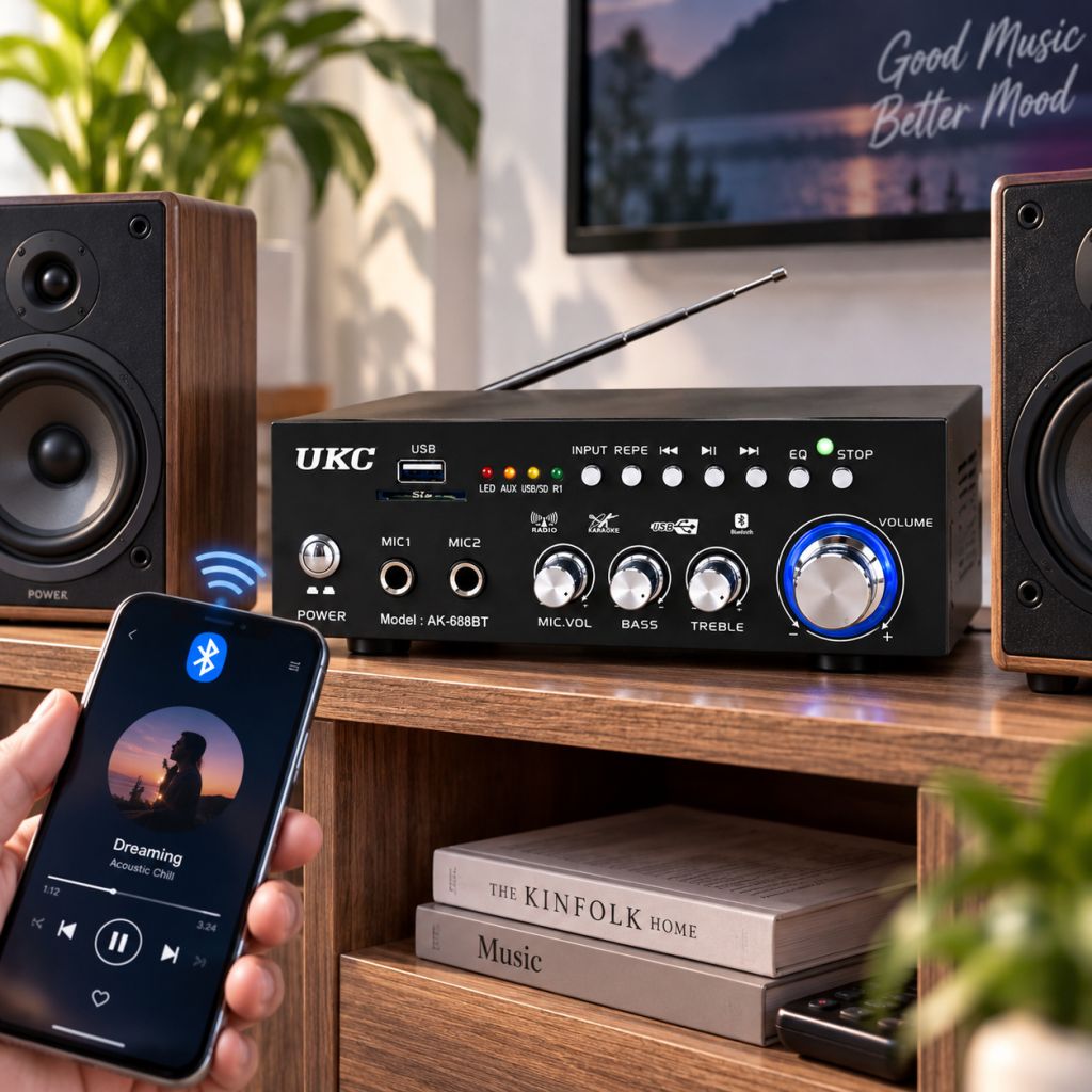 Посилювач AMP 688 BT 2CH 30 Вт з Bluetooth - фото фото фото 3
