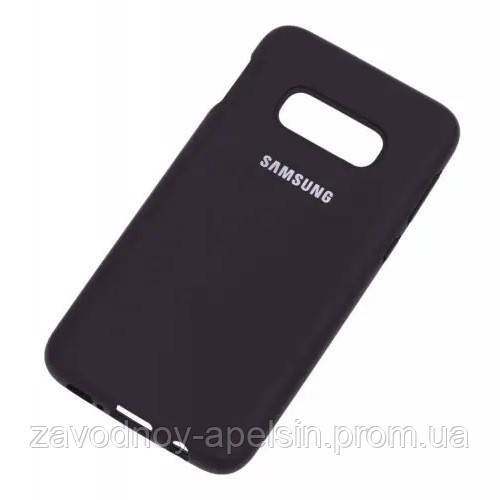 Samsung G975 S10 plus Чехол микрофибра Silicone Cover (черный) - фото фото фото 0