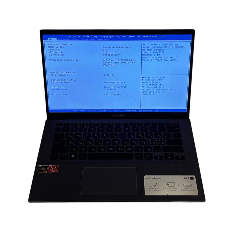 Ноутбук ASUS Vivobook14 R424D Ryzen 3 3200U/8/128 SSD - Class A- - фото фото фото 4