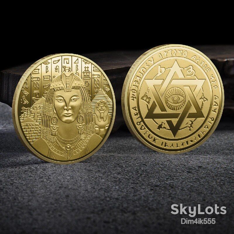 Сувенирная монета Клеопатра Gold - фото фото фото 1