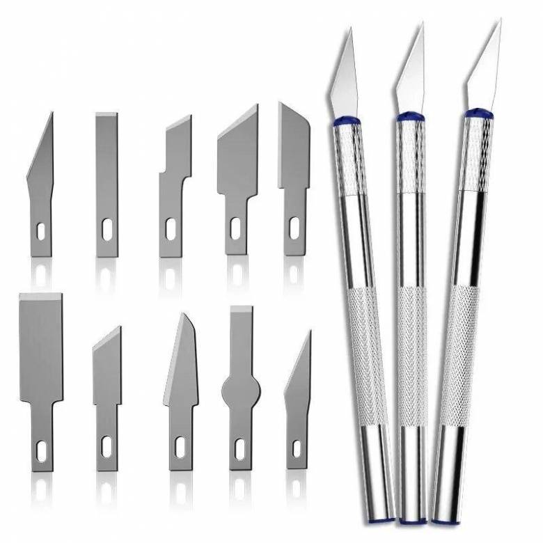Набор ножей скальпелей 13pc precision knife set, lite - фото фото фото 2