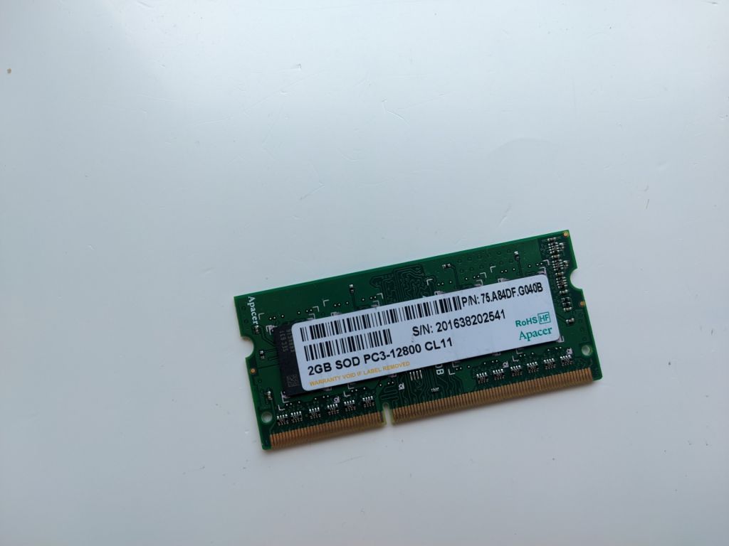 Apacer SODIMM DDR3 2Gb 1600MHz 12800S CL11 75.A84DF.G040B - фото фото фото 4