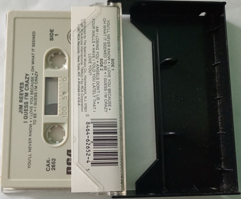 JIM REEVES I Guess I'm Crazy. Cassette US - фото фото фото 1
