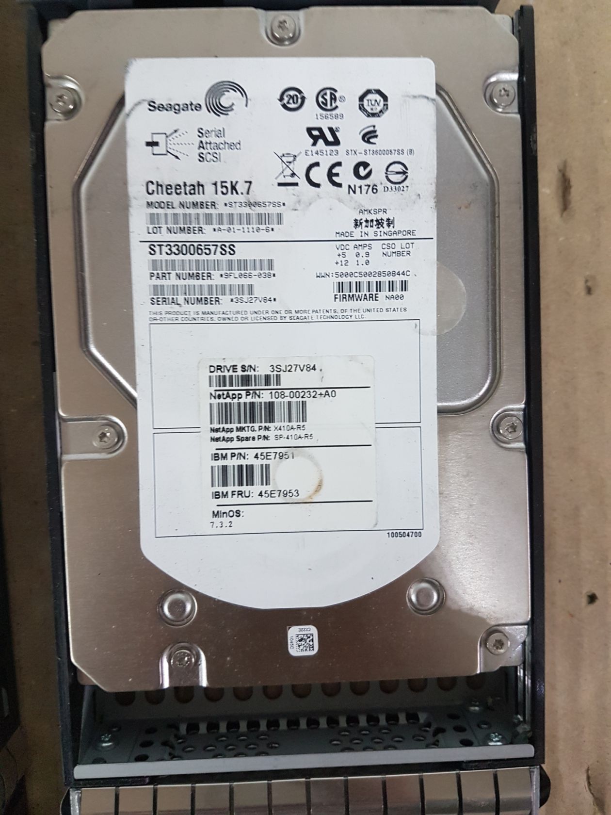 Диски HDD 3.5" SAS 300gb ST3300657SS, 6шт одним лотом,  від 1грн    (№037) - фото фото фото 6