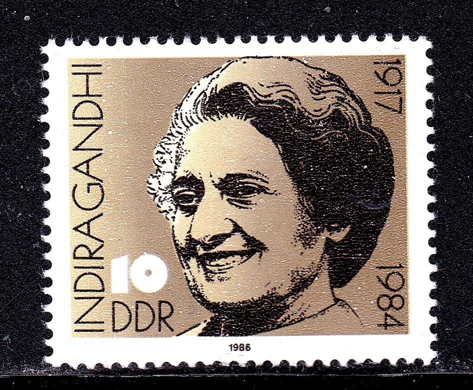 Германия  ГДР / DDR 1983 г MNH - личности - Индира Ганди - фото фото фото 0