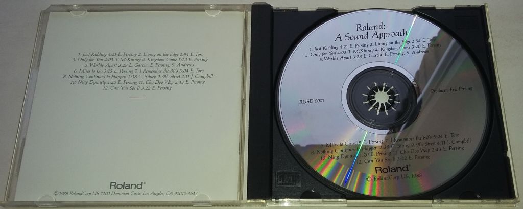 ERIC PERSING Roland: A Sound Approach CD US - фото фото фото 1