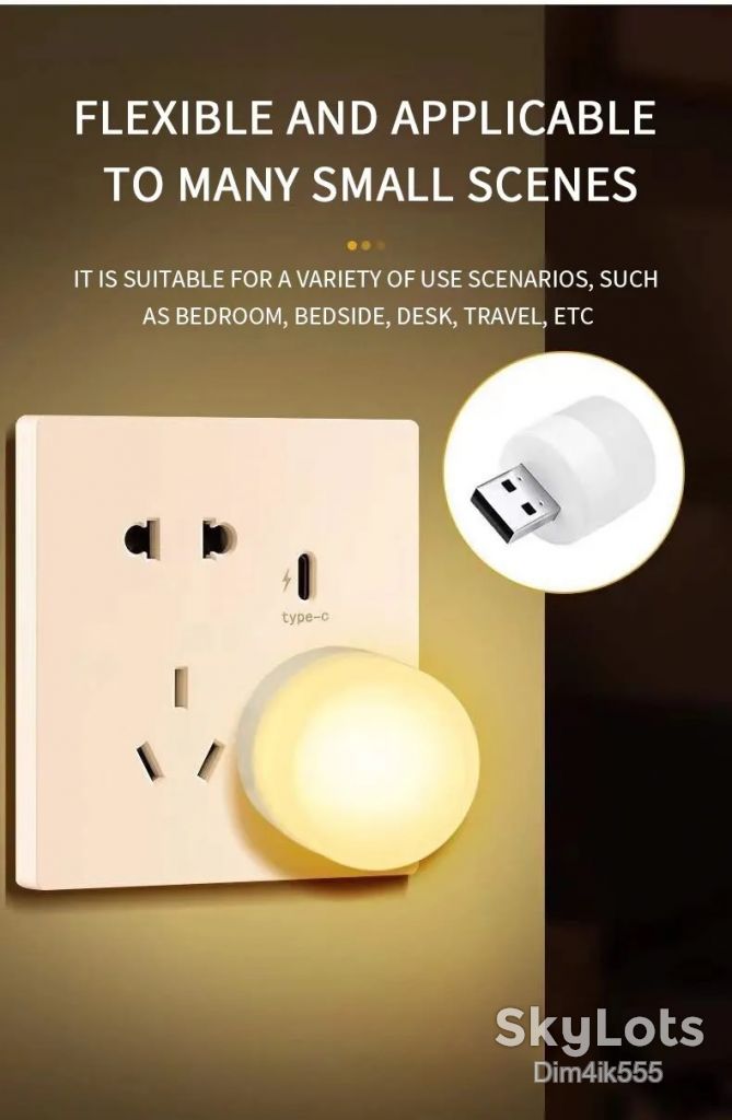 LED лампочка ночник USB H2101 White Light / Warm Light - фото фото фото 6