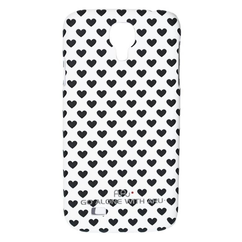 Чехол ARU для Samsung Galaxy S4 Hearts Black - фото фото фото 0