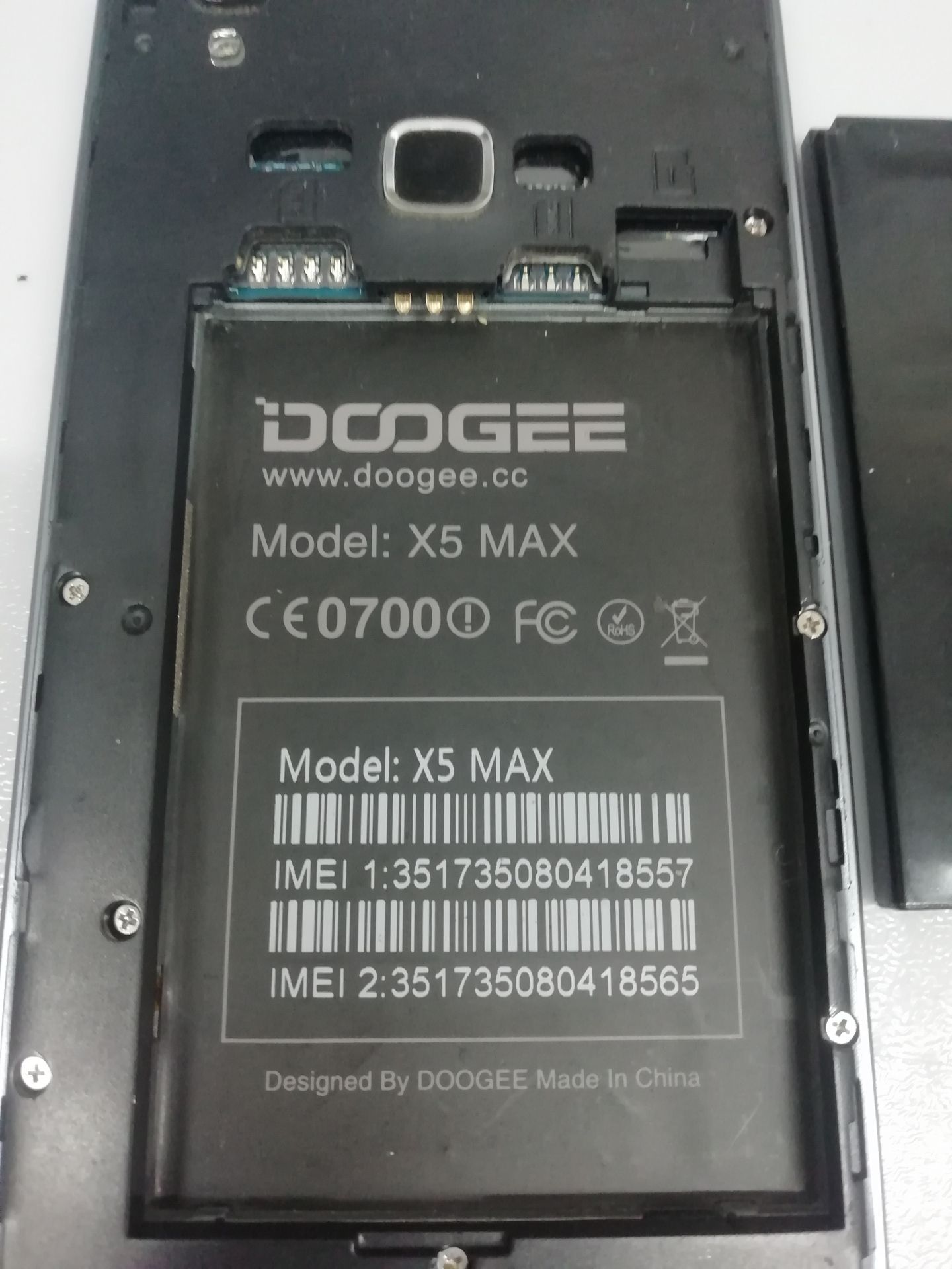 Телефон на запчасти Doogee X5 Max   (Аккумулятор, Экран, тачскрин, Материнская плата) - фото фото фото 3