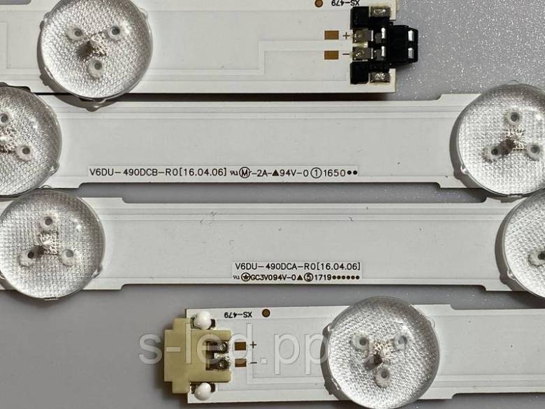 LED підсвітка S_KU6.3K_49_FL30_L7_REV1.0  S_KU6.3K_49_FL30_R5_REV1.0  V6DU-490DCA-R0  V6DU-490DCB-R0 - фото фото фото 1