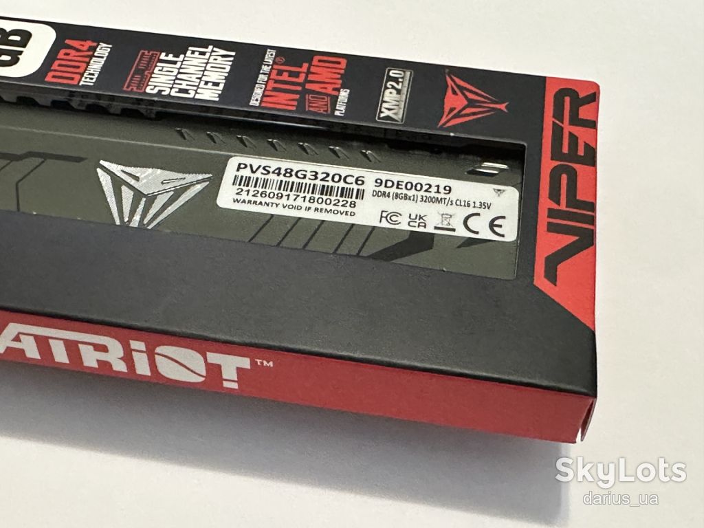 DDR4 2x8GB Patriot Viper Steel 3200MHz    (PVS48G320C6) - фото фото фото 1