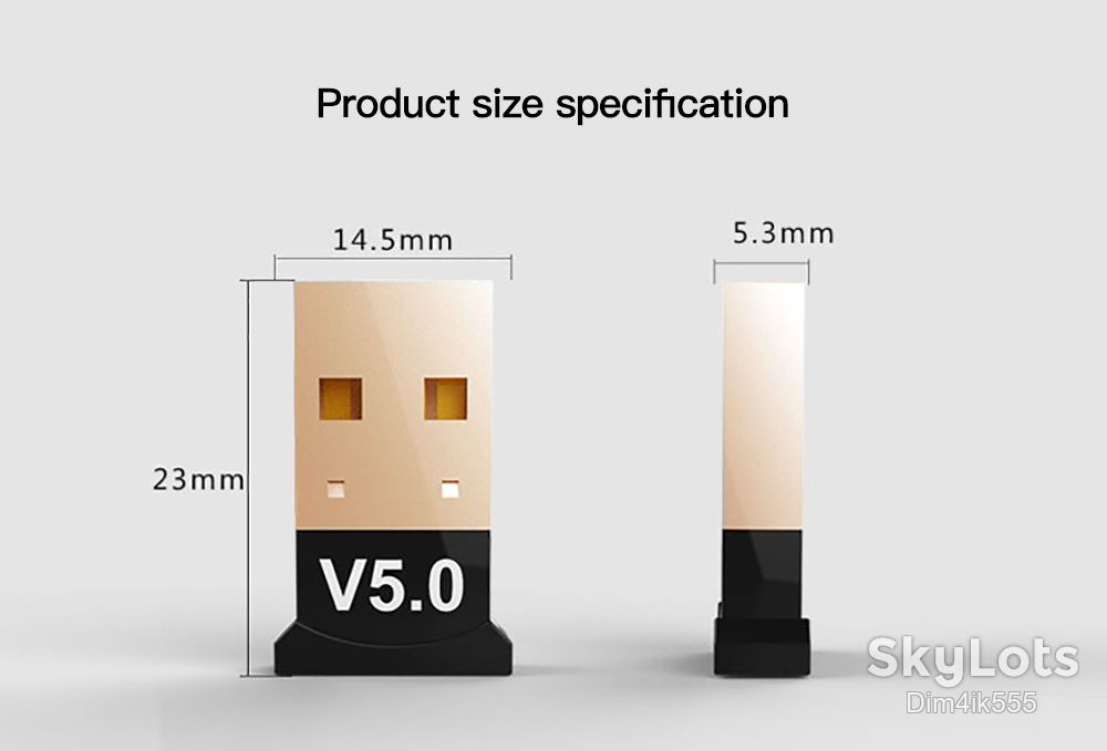 USB Bluetooth 5.0 адаптер, мини блютус адаптер для компьютера, ноутбука - фото фото фото 8