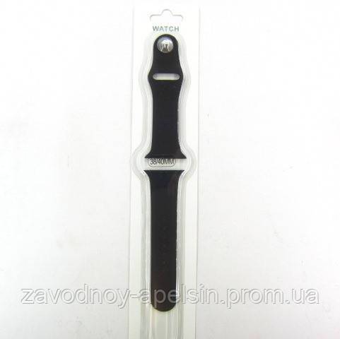 Ремешок Apple Watch silicone 38  40 черный - фото фото фото 1