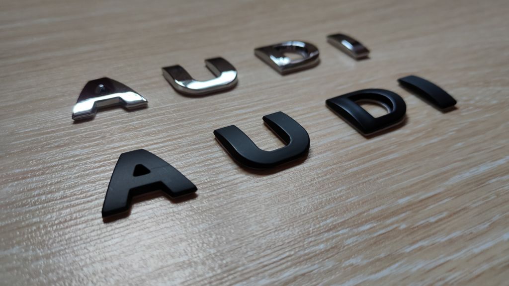 Металлические буквы на авто AUDI Ауди - фото фото фото 3