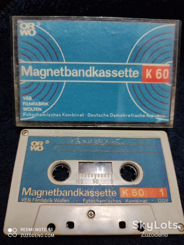 Б/У Аудио кассета ORWO Magnetbandkassette K60 - фото фото фото 0