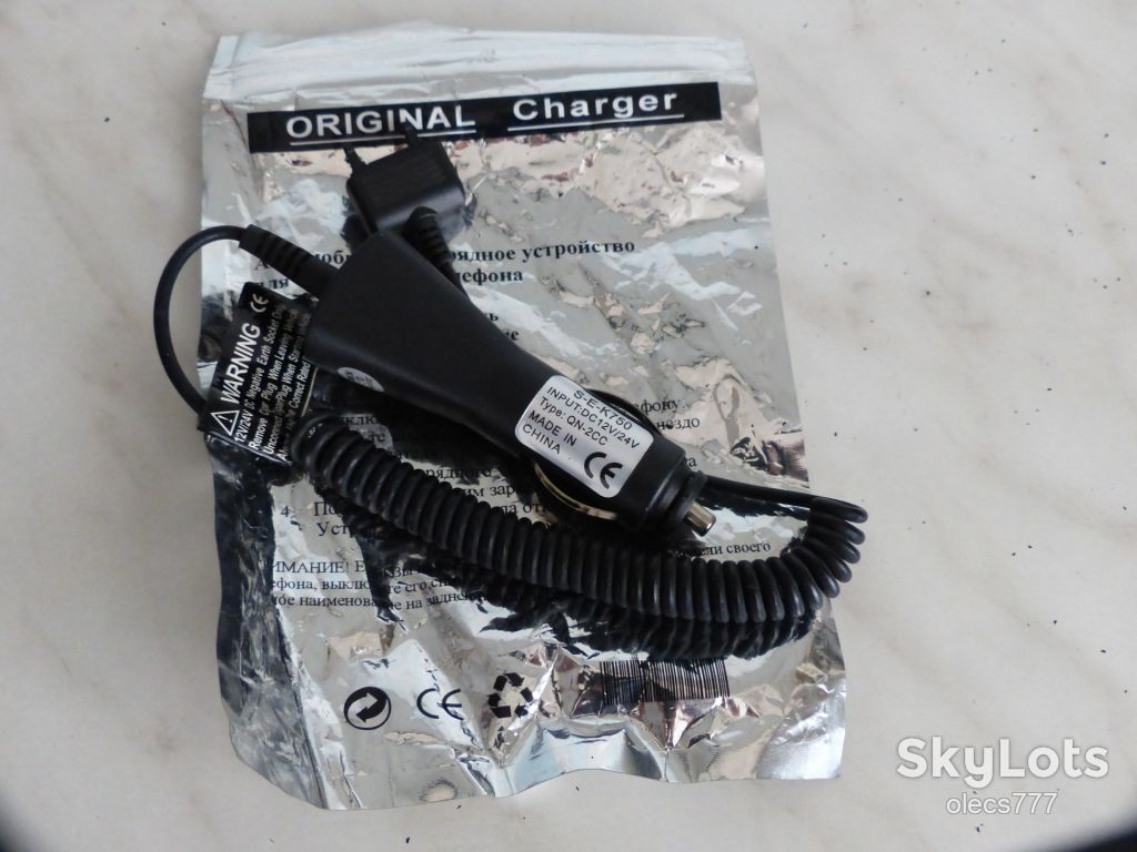 Автомобільна зарядка 12-24V Sony Ericsson K750 нова - фото фото фото 1