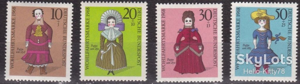 ФРГ 1968 куклы Mi 571-574 MNH - фото фото фото 0