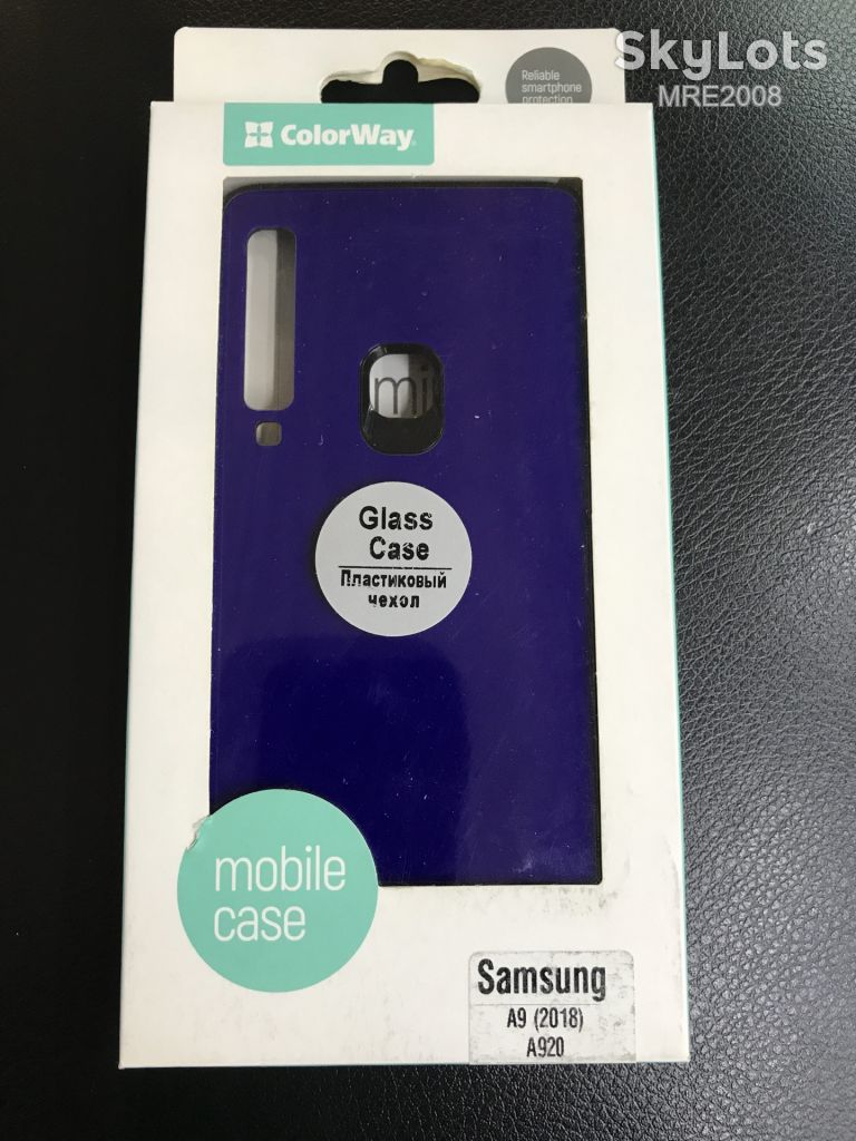 Чехол-накладка Glass Case для Samsung Galaxy A920 A9 2018 blue - фото фото фото 3
