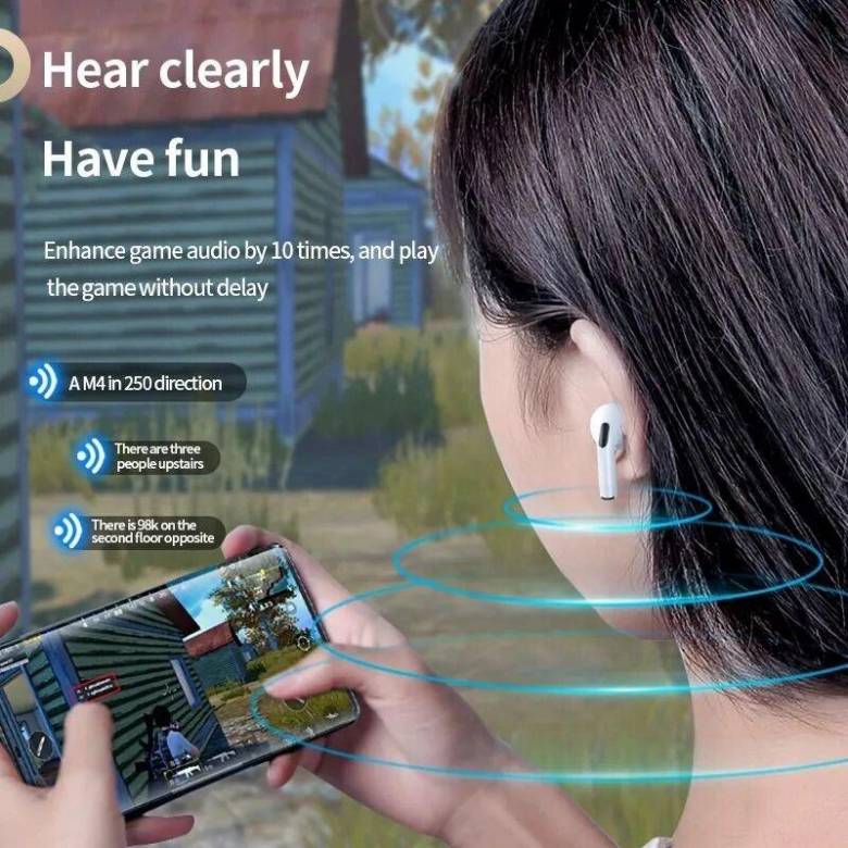 Беспроводные bluetooth стерео наушники с микрофоном в кейсе Tws 6 pro, white - фото фото фото 2