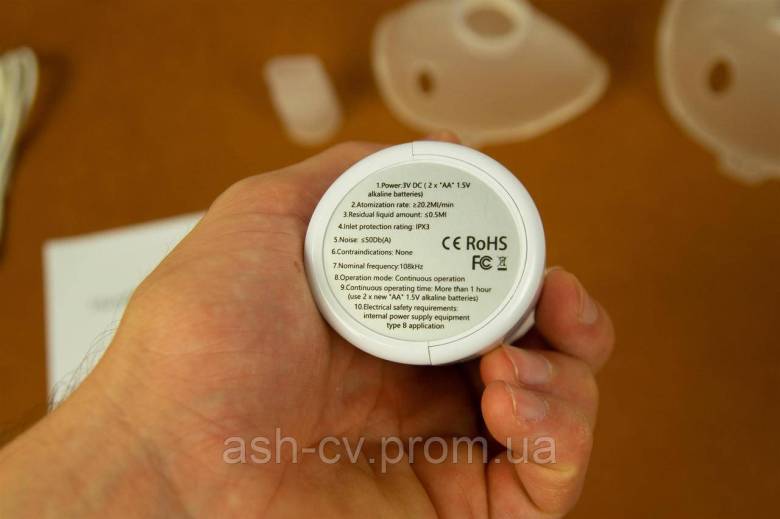 Інгалятор міш небулайзер Medical Nebulizer Inhalator - фото фото фото 4