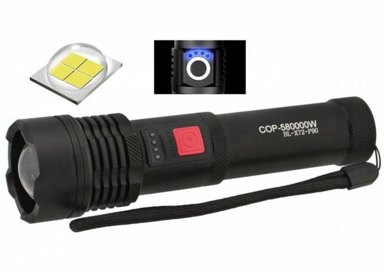 Фонарь ручной аккумуляторный Cop Bl-x72-p90 - фото фото фото 3