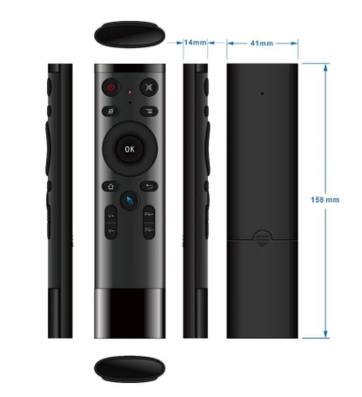 Q5 air mouse remote2.4g бездротовий голосовий пульт із гіроскопом - фото фото фото 2