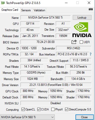 відеокарта  MSI GeForse GTX 560 Ti   робоча - фото фото фото 3