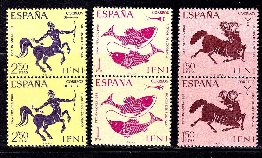 Фауна  Ифни 1968 г MNH - пары - фото фото фото 0