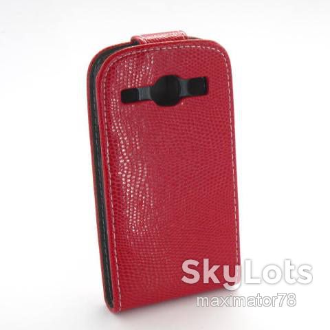 ЧЕХОЛ-КНИЖКА CHIC CASE SAMSUNG i8260 i8262 Core КРАСНЫЙ - фото фото фото 1
